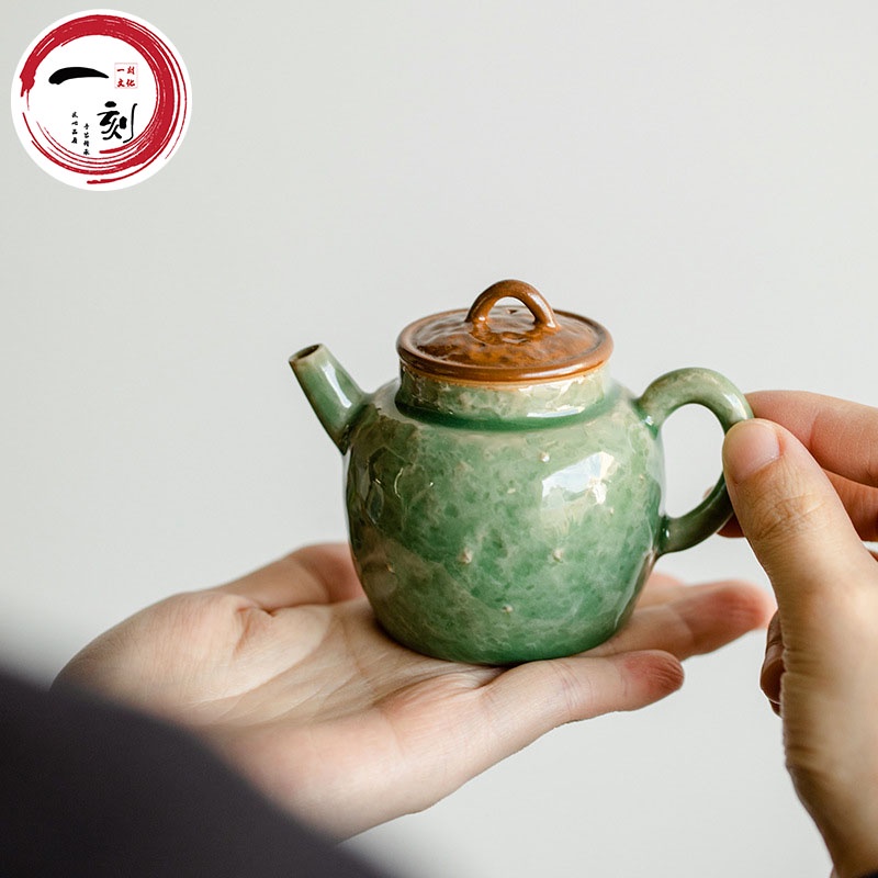 【一刻文化】結晶釉家小藝壺用過濾茶壺中式功夫茶具陶瓷茶水壺沖茶器