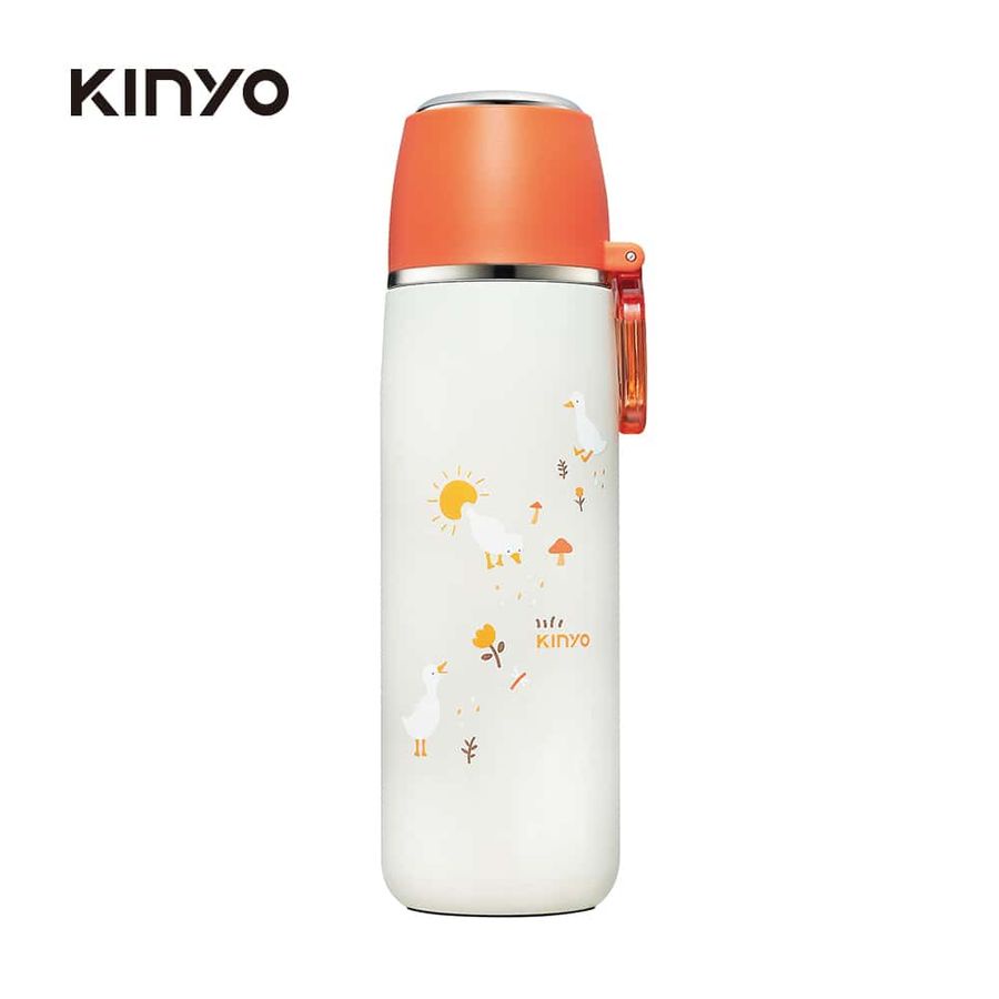 KINYO KIM-4013O不鏽鋼杯蓋保溫杯/ 橘 eslite誠品