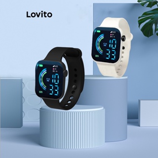 Lovito 女士休閒普通基本款電子手錶LFA10053