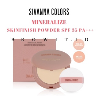 Sivanna Colors 礦化 Skinfinish Powder SPF35 PA HF132 粉餅泰國原裝