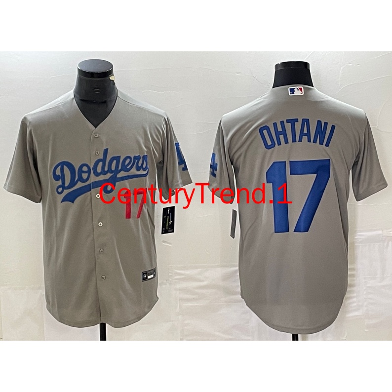 男士最新款最火美職棒Dodgers道奇隊棒球服17號大谷翔平 OHTANI 男女裝 童裝刺繡小外套棒球球衣