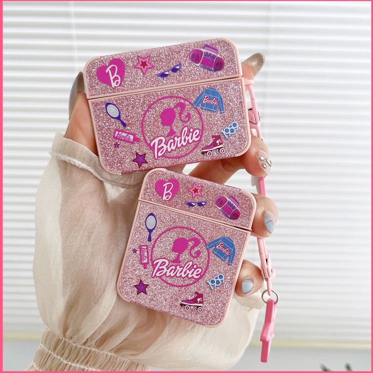 粉色 Barbie Airpods pro 2 耳機套適用於 iphone Airpods pro 保護殼 Airpod