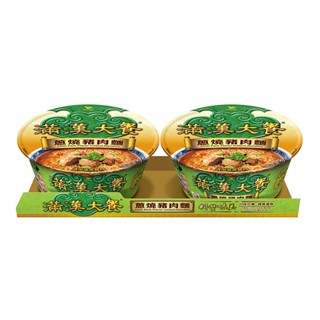 滿漢大餐蔥燒豬肉麵（二合一）紙碗x6入組
