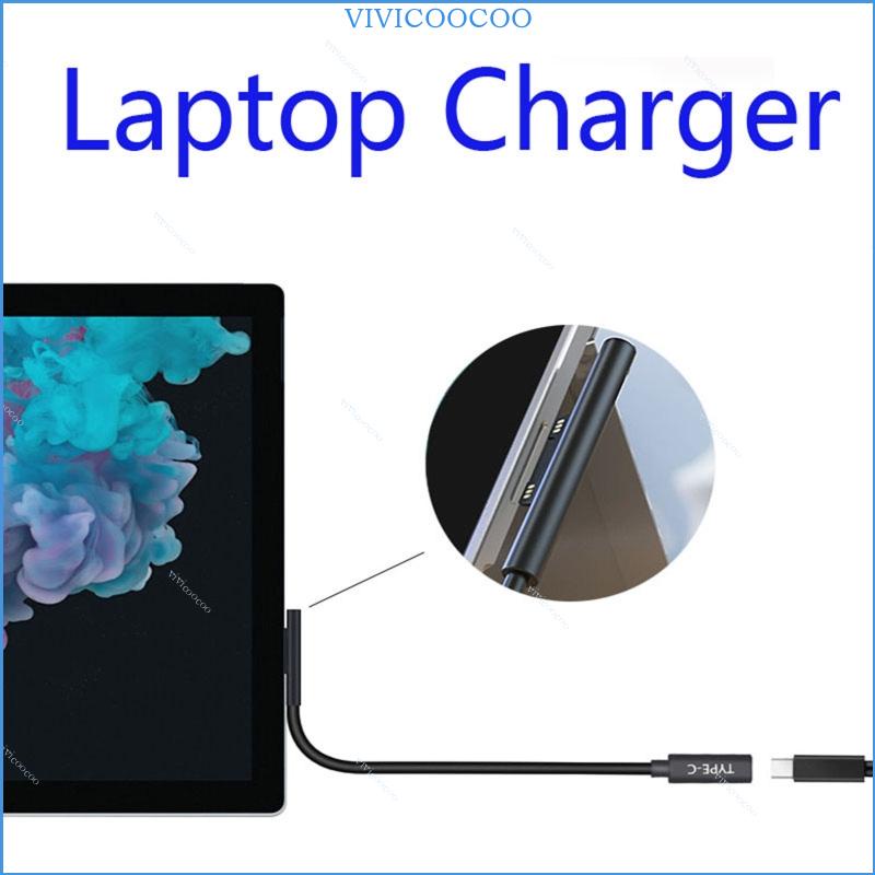 Vivi 充電器連接線用於 Microsoft Surface Pro 7 6 5 4 3 筆記本電腦充電線