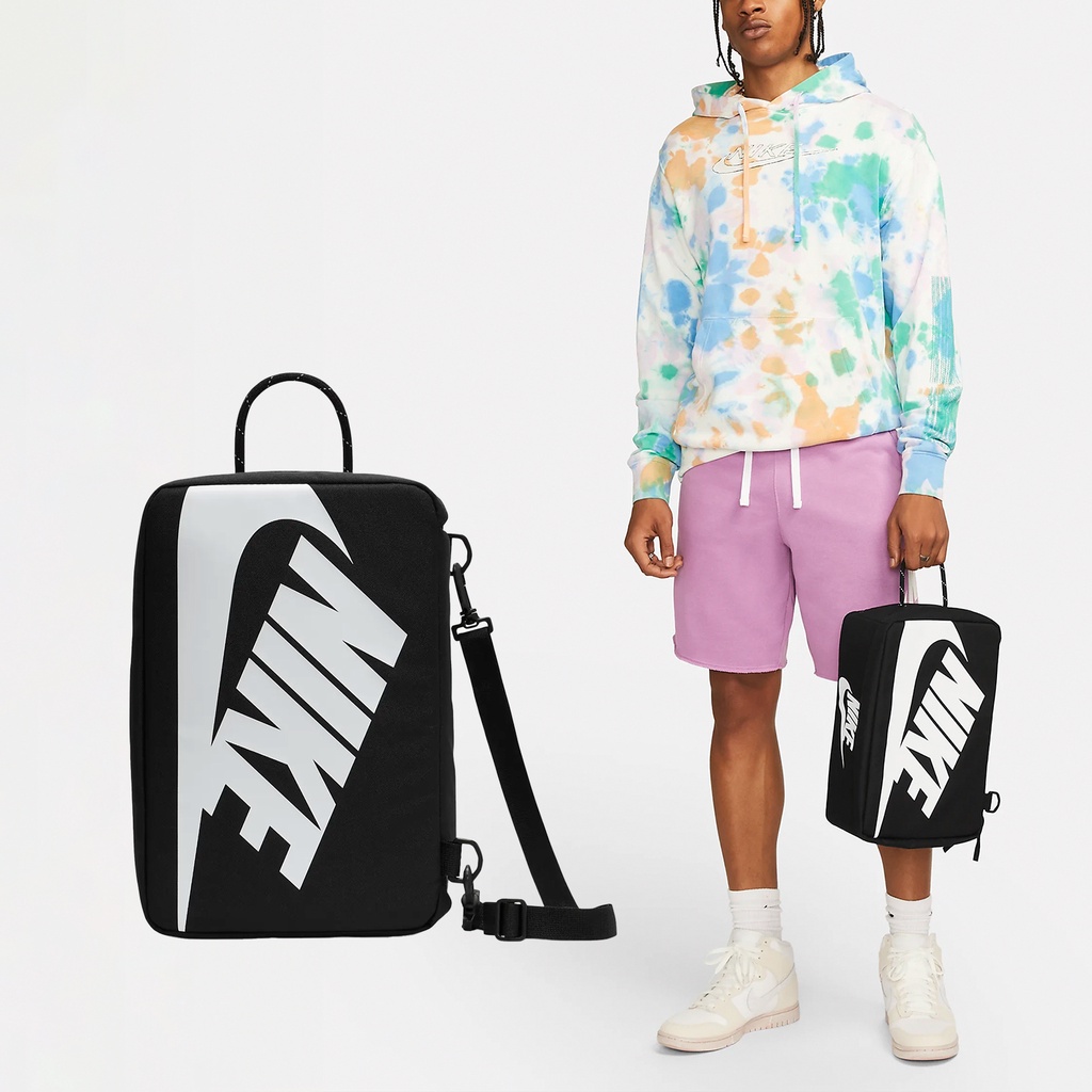 Nike 包包 Shoe Bag 黑 鞋袋 收納 手提 肩背 仿鞋盒【ACS】 DA7337-013