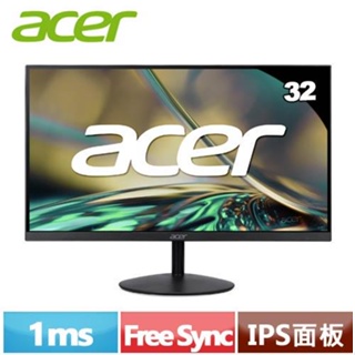 ACER宏碁 32型 SA322Q A 超薄美型螢幕