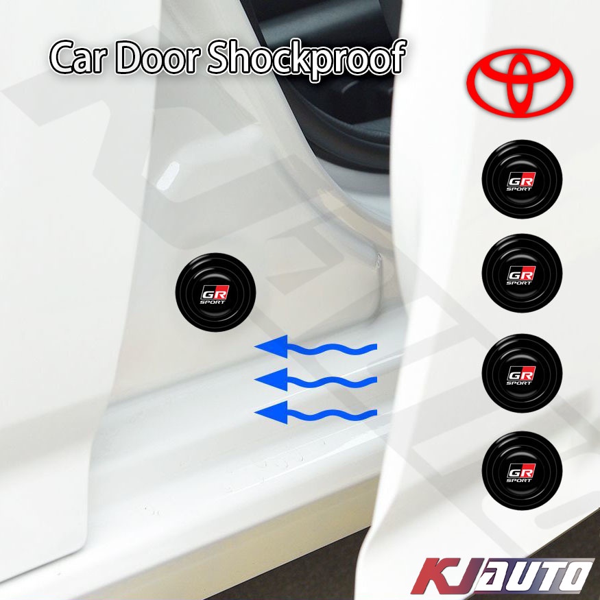 12 件裝豐田車門防震矽膠墊罩後備箱防撞貼紙隔音減震適用於 GR Gazoo Racing GR Sport VIos