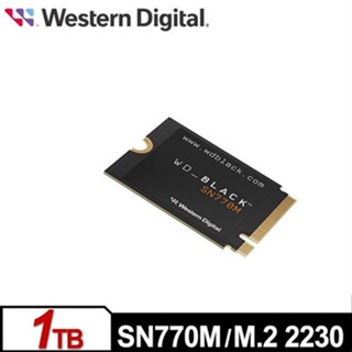 WD 黑標 SN770M 1TB M.2 2230 PCIe 4.0 NVMe SSD