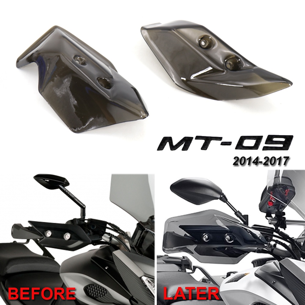 山葉 新品熱賣 2014 - 2017 摩托車配件護手護手擋風玻璃適用於雅馬哈 Tracer 900 MT-09 MT0