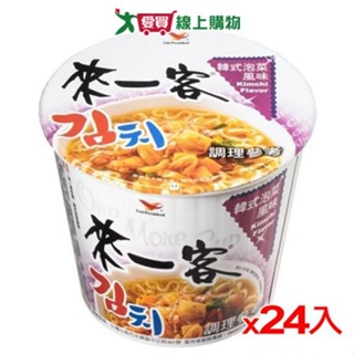 統一來一客杯麵韓式泡菜風味67G x24杯(箱)【愛買】