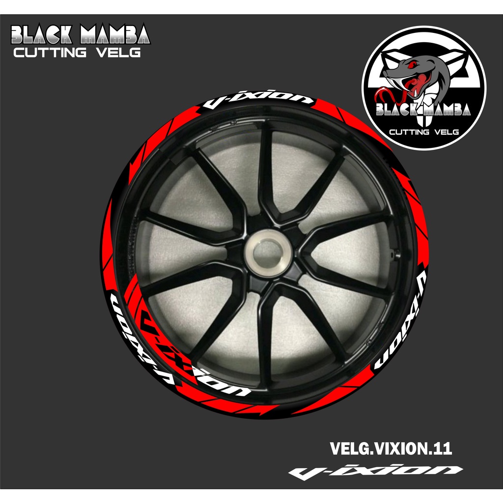 山葉 切割貼紙 VIXION 輪輞貼紙 LIS 列表變化輪胎/VELG YAMAHA VIXION 11