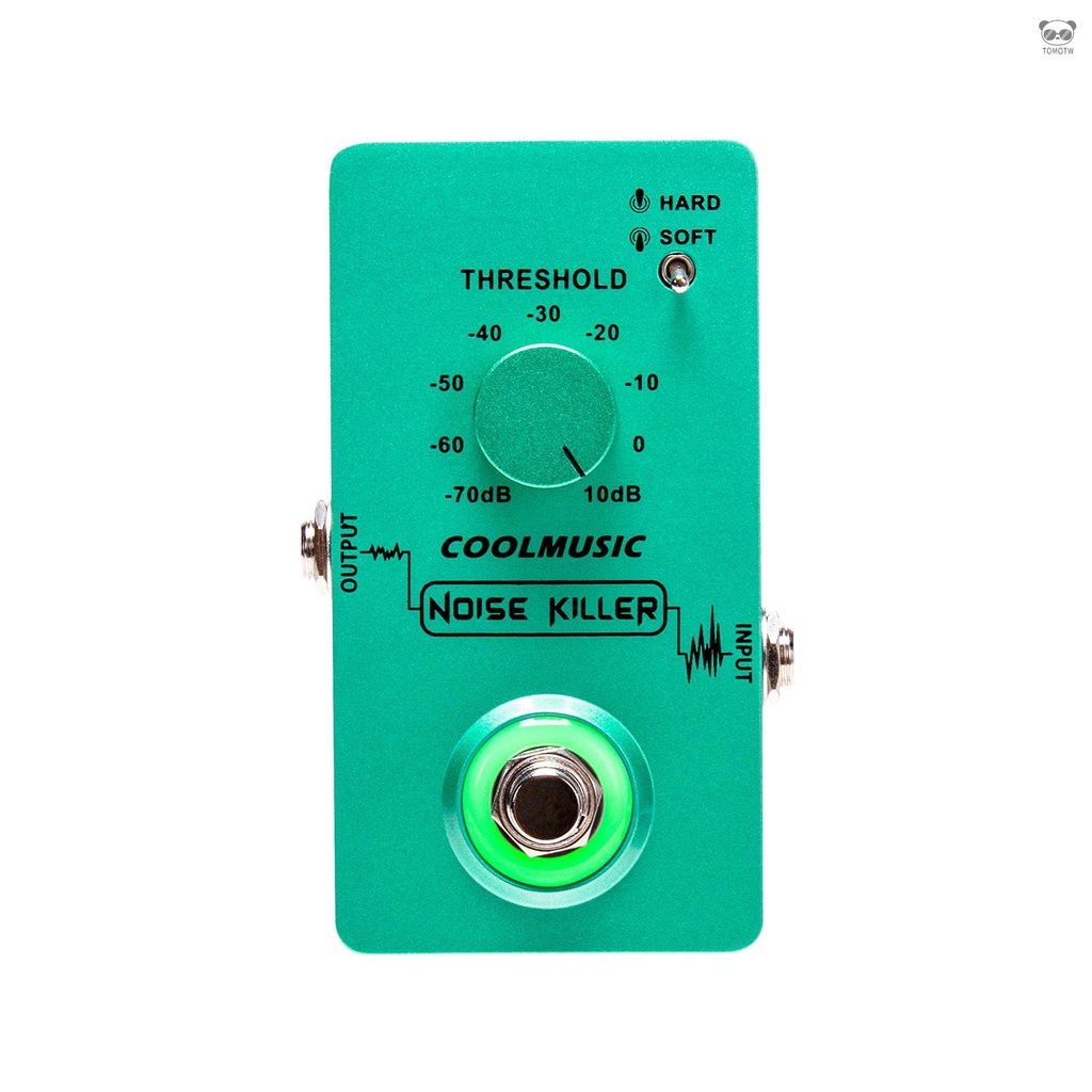 COOLMUSIC 降噪效果器 吉他貝斯效果器 綠色 C-CS02