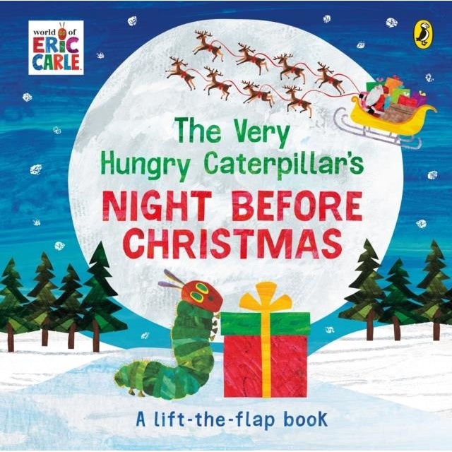 The Very Hungry Caterpillar's Night Before Christmas(硬頁書)/Eric Carle【禮筑外文書店】