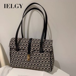 IELGY 女士字紋大容量手提斜揹包