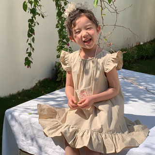 Baby童衣 兒童夏季無袖連衣裙 女童小飛袖洋裝 小女孩可愛氣質公主裙 【預購】