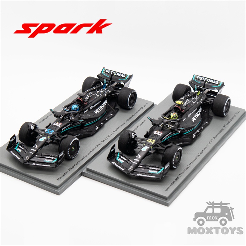 Spark 1:43 MB Petronas F1 W14 E 性能 No.44 / No.63 GP 2023 模型車