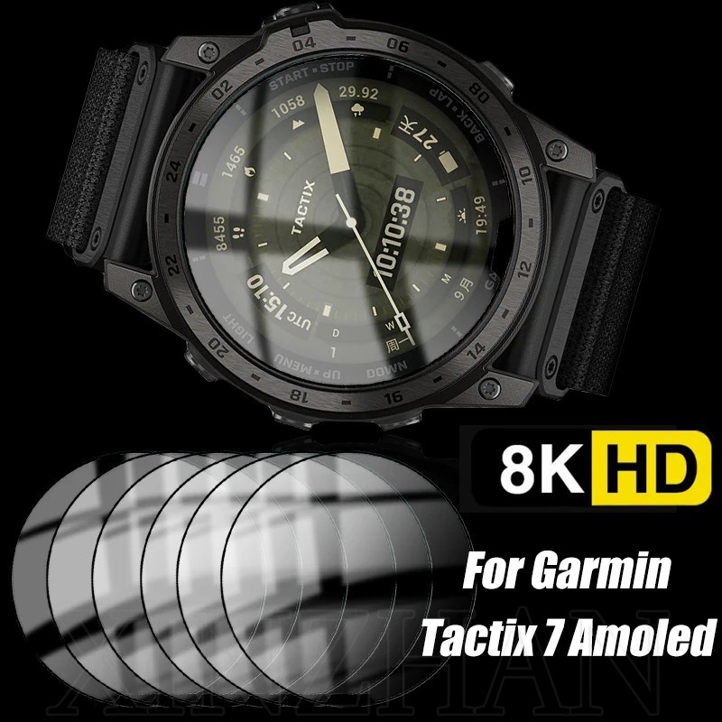 Garmin Tactix 7 AMOLED / 3D 曲面軟保護膜全覆蓋智能手錶保護膜 / 防指紋防刮高清屏幕保護膜