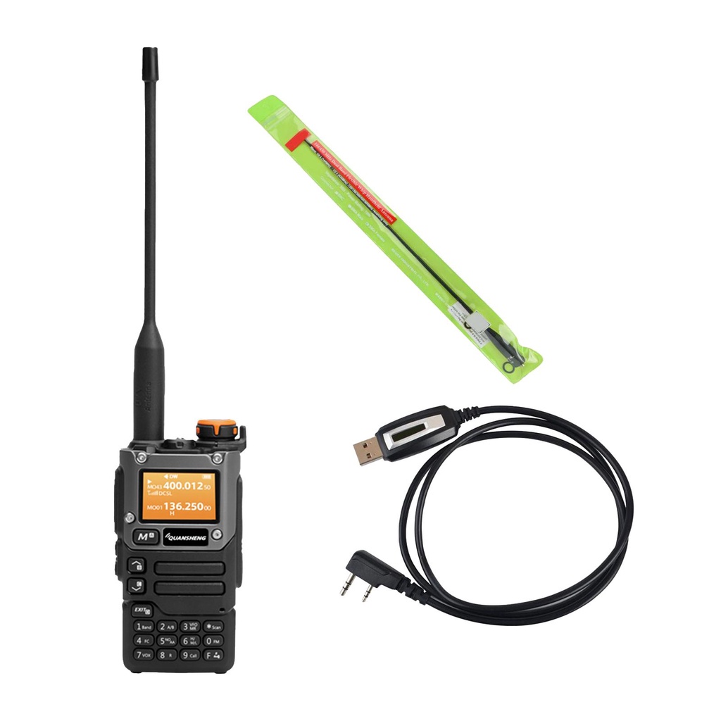 [兩個 K58 VHF 50-600MHz RX 雙頻帶手電筒便攜式