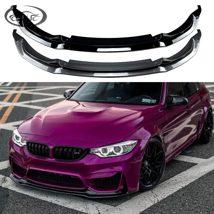 適用BMW 寶馬3系 4系 M3 M4 F80 F82 F83 2015-2020前唇前鏟外飾改裝