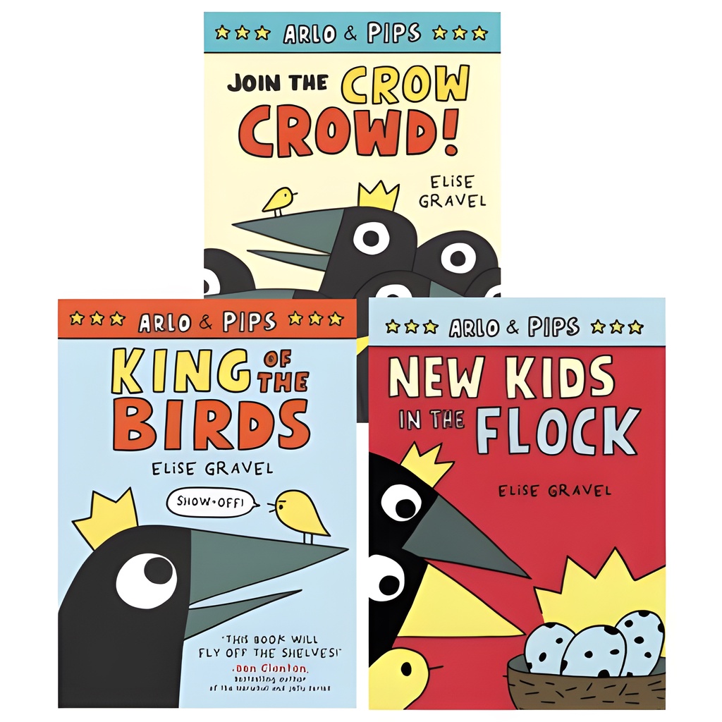 Arlo &amp; Pips 1-3: King of the Birds / Join the Crow Crowd! / New Kids in the Flock (graphic novel)/Elise Gravel【三民網路書店】