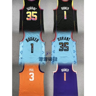 現貨速發！！23款太陽SUNS刺繡款籃球球衣杜蘭特35#DURANT#Booker