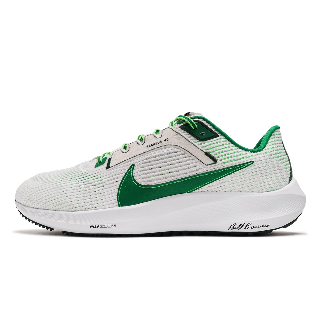 Nike 慢跑鞋 Air Zoom Pegasus 40 PRM 白綠 小飛馬 男鞋 【ACS】 FJ0329-100