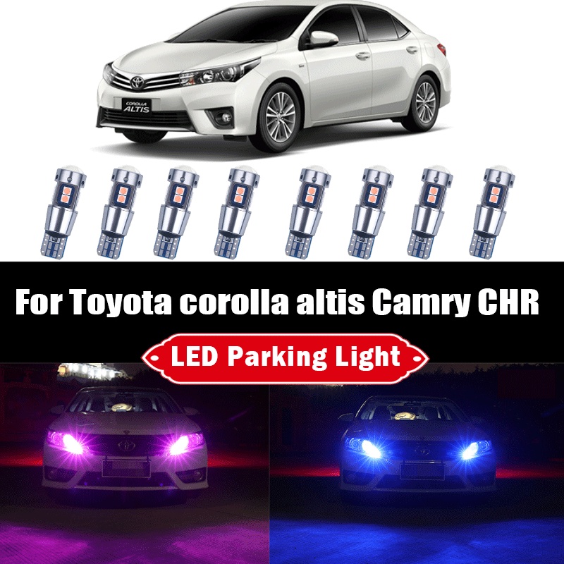 2x Canbus LED 停車燈間隙燈適用於豐田卡羅拉 Altis Camry CHR T10 W5W 3030 10