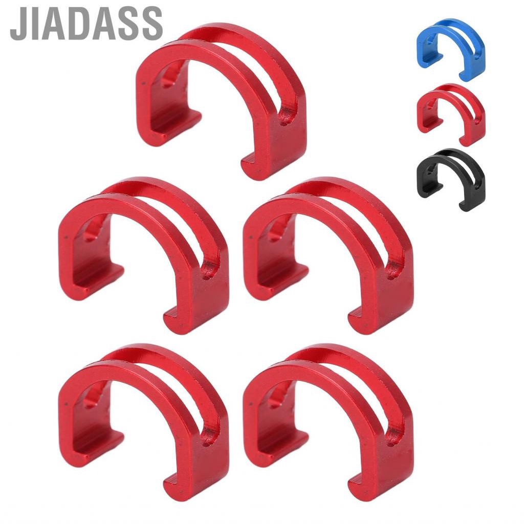 Jiadass 5 件/套自行車煞車線 C 型卡扣可重複使用鋁合金