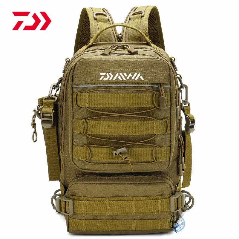 DAIWA多功能釣魚袋戶外徒步露營包背路亞斜背包 後背包 達瓦 路亞包 高品質大容量背包釣魚袋