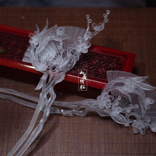 3D列印發簪透明古風漢服配飾樹脂漢服配飾釵子