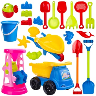 兒童沙灘玩具套裝 寶寶戲水玩具 玩沙挖沙玩具 沙灘桶工具