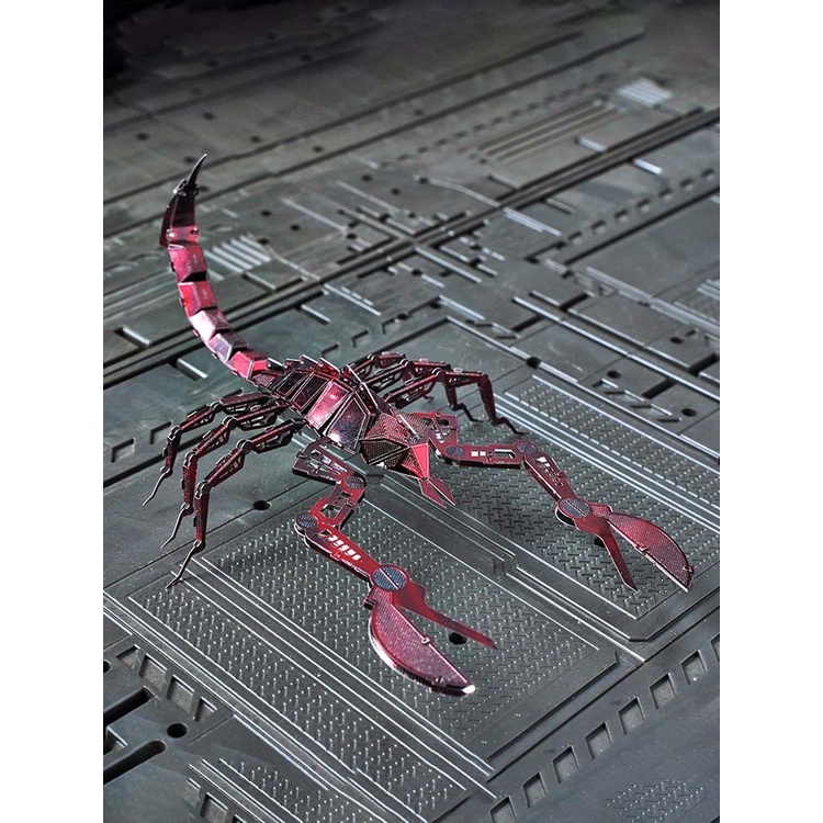 全金屬不鏽鋼DIY拼裝模型3D免膠立體拼圖 彩色機器昆蟲蠍子