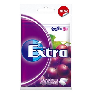 Extra無糖口香糖-香甜葡萄口味28g