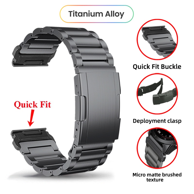 Garmin D2 Bravo D2 Delta PX D2 Charlie 錶帶 鈦合金 26mm 22mm 快拆