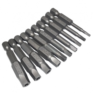 10 件裝磁頭 50 毫米 Torx 螺絲刀鑽頭套裝,用於電動螺絲刀鑽