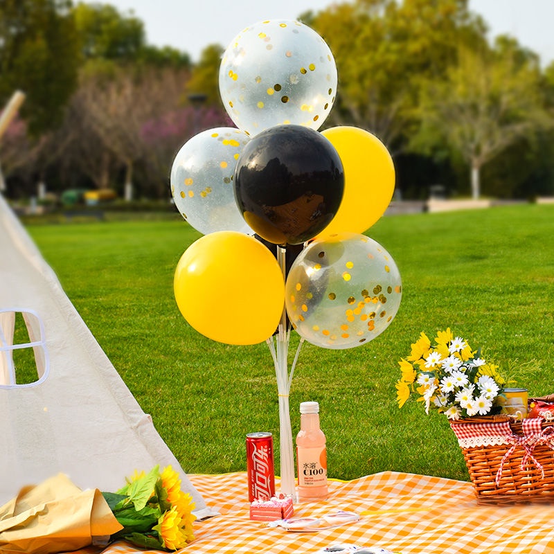 📢爆火+熱賣📢小紅書野餐氣球兒童戶外裝飾場景布置用品網紅小雛菊氣球拍照道具