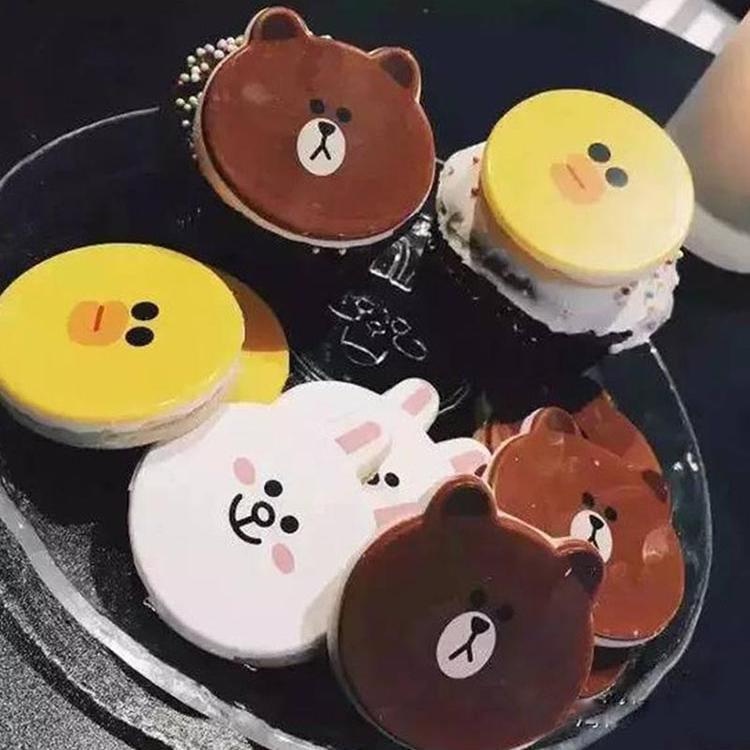 現貨【烘焙模具】韓國人氣 卡通 Line布朗熊可妮兔 餅乾模具 曲奇切模 饅頭包子 手工磨具