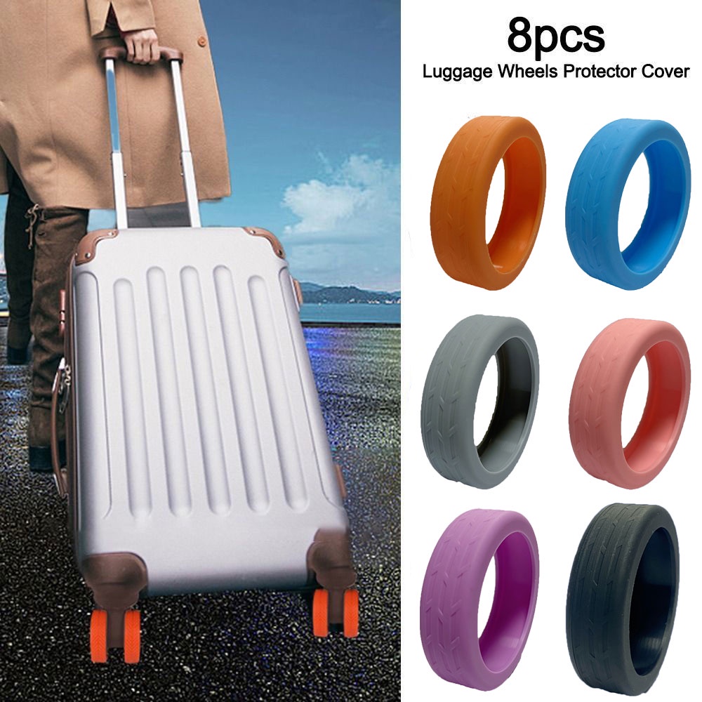 行李箱輪套 升級版 矽膠拉桿箱腳輪套 萬向輪靜音耐磨輪子保護套 降噪矽膠行李箱腳輪保護套