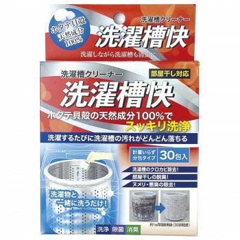 【168JAPAN】日本製 Seiei 洗濯槽快 洗衣槽清潔劑 單包裝 30入 天然貝殼粉末 洗衣機 清洗劑 消臭去汙