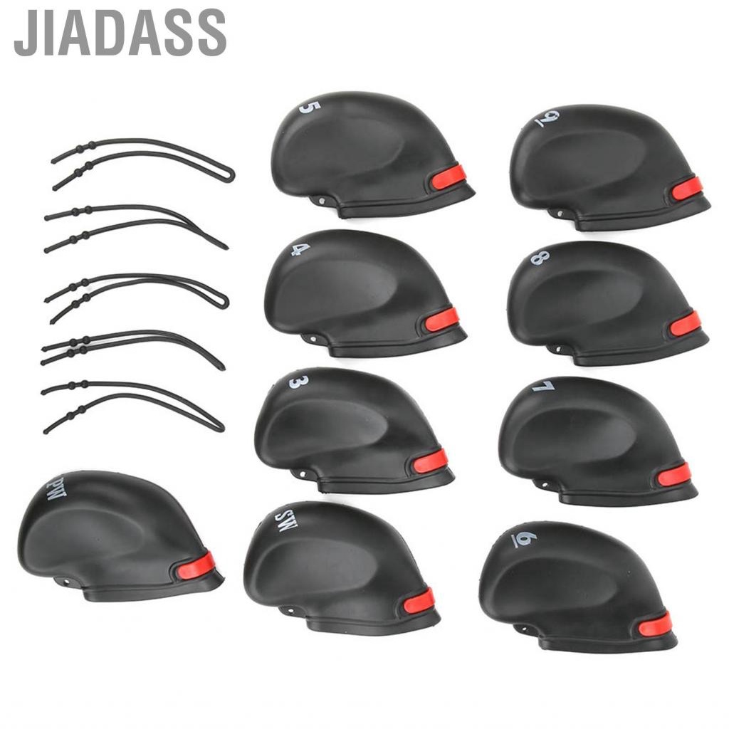Jiadass 9 件裝精美 PVC 高爾夫球桿鐵頭保護推桿套裝