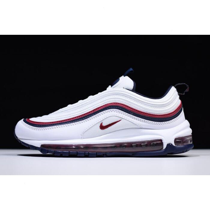 Nk Air Max 97 白/紅粉碎-黑藍 921733-102 運動鞋 p1230