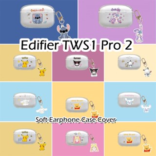 EDIFIER 【imamura】適用於漫步者 Tws1 Pro 2 Case 透明卡通軟矽膠耳機套外殼保護套