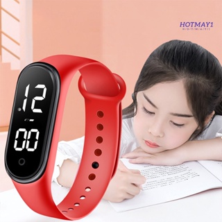 熱門電子表兒童led數字運動手錶防水時尚精準計時清晰閱讀手錶