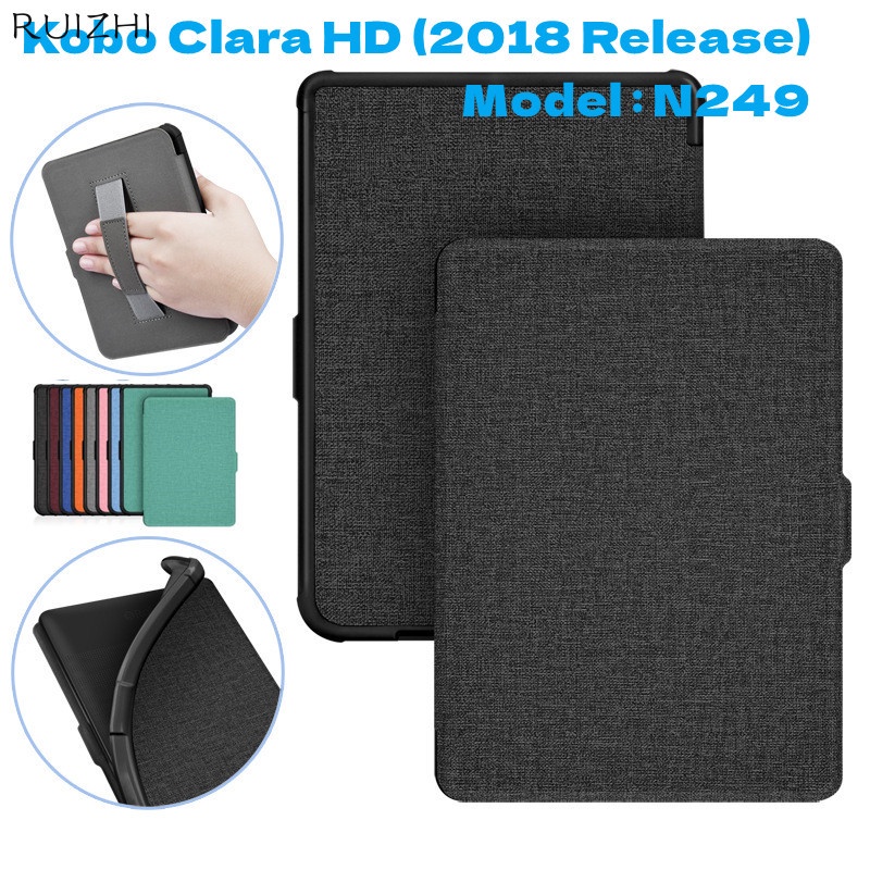 Kobo Clara HD 2018 年發布磁性保護套 6 英寸 N249 PU 皮革電子閱讀器智能保護套自動睡眠喚醒超