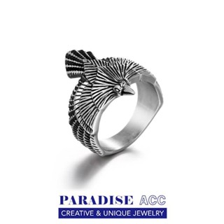 PARADISE 歐美 飛鷹 鈦鋼 戒指 重工 最高品質 醫療鋼 指環 個性 朋克 316L 不掉色不過敏 復古