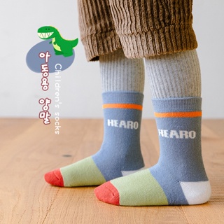 兒童襪子冬季敏榴卡通恐龍中筒襪子寶寶棉襪1-12歲男女童襪批發