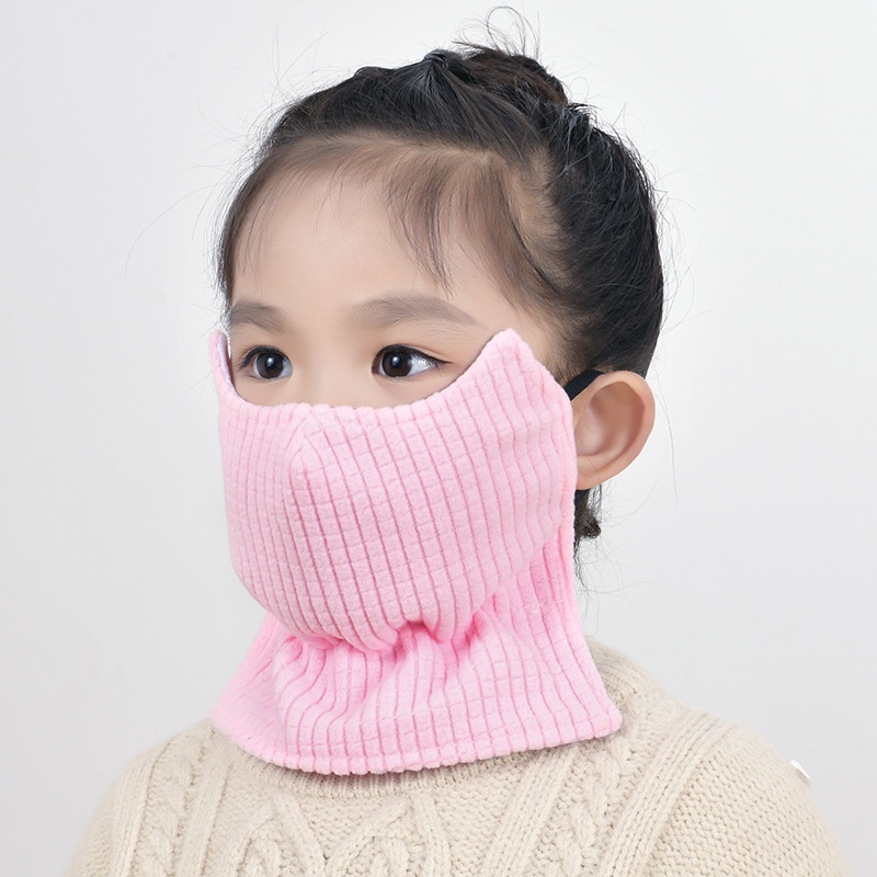 兒童口罩保暖防寒防風秋冬季女童時尚寶寶加厚護頸透氣面罩可清洗