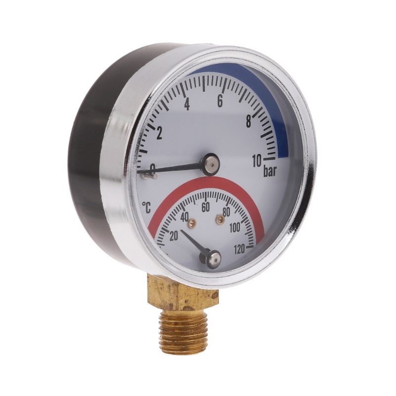 Pcf* 錶盤液體填充壓力表溫度壓力表熱壓表 1 4 NPT 熱壓表鍋爐