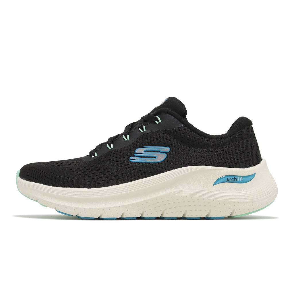 Skechers 休閒鞋 Arch Fit 2.0 黑 藍 足弓支撐 女鞋 運動鞋 【ACS】 150051BKMT