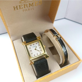 Hermes HERMES HERMES HeureH 系列手鍊腕錶機芯石英時尚女士手鍊